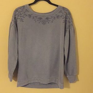Soft Blue Detailed Sweater